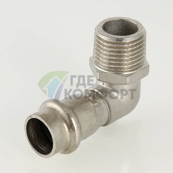 Пресс-угольник с наружной резьбой 15 мм х 1/2 из нержавеющей стали VTi.953.I.001504 VALTEC (ВАЛТЕК) - фото 4