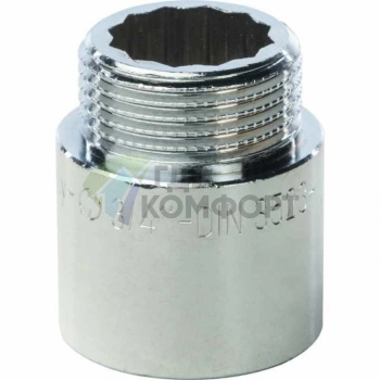 Удлинитель STOUT латунный 3/4 x 25 хромированный - фото 2
