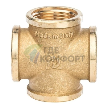 Крестовина STOUT ВВ 1 внутренняя резьба латунная - фото 4