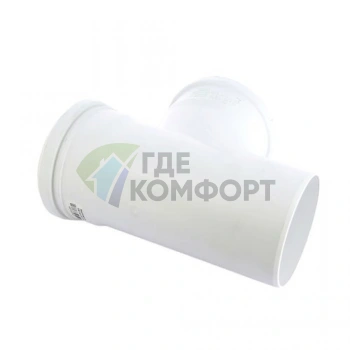 Тройник канализационный Raupiano Plus 110/110х87° REHAU (РЕХАУ - 11230051001) - фото 3