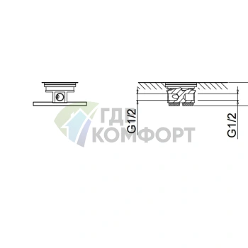Картридж для напольного смесителя Fantini 1/2 дюйма (17 00 A036A) - фото 2