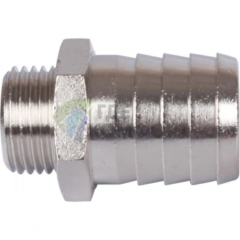 Штуцер НР 1/2x25, никелированный Stout - фото 2