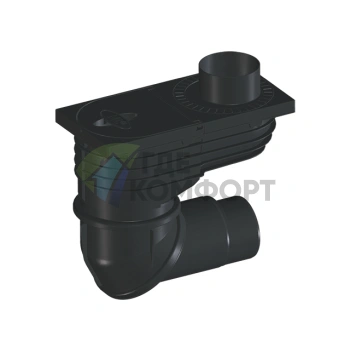 Трап HL600N уличный для приема воды из наружных ливнестоков DN110/125 - фото 1