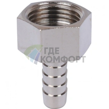 Штуцер ВР 1/2x10, никелированный Stout - фото 1