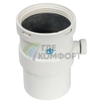 Элемент дымохода Stout горизонтальный DN80 п/м с патрубком для отвода конденсата SCA-0080-020135 - фото 2