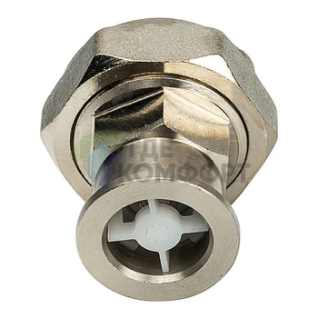 Разъемное соединение STOUT американка с плоским уплотнением и обратным клапаном 1 никелированная - фото 3