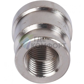 Муфта ВВ переxодная 3/8x1/4 никелированная Stout - фото 3