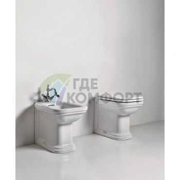 Унитаз приставной Kerasan Waldorf 55 см - фото 2