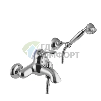 Смеситель для ванны FIMA|Carlo Frattini с душевым комплектом, внешний монтаж, хром (F3304CR) - фото 1