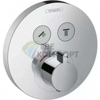 Термостат Hansgrohe ShowerSelect S 15743000 для ванны с душем: комфортная температура всегда - фото 1
