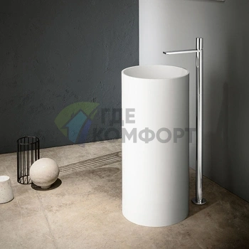 Напольный смеситель для раковины Fantini Milano без донного клапана, хром (31 02 3036B) - фото 1