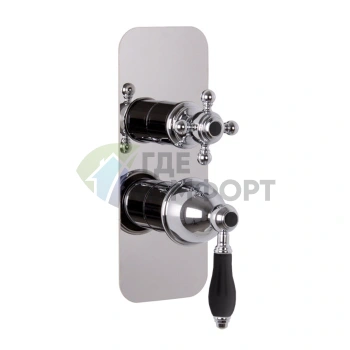 Смеситель для душа встроенный Carlo Frattini HEREND с переключателем, хром (F5409X6CR) - фото 1