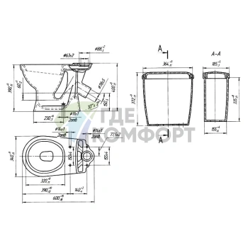 Унитаз-компакт «Суперкомпакт» от Оскольской керамики - фото 4