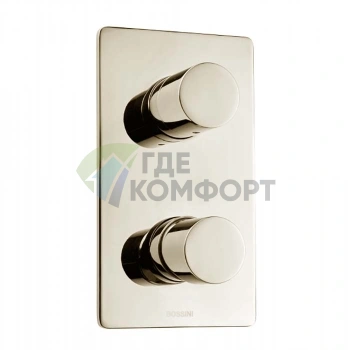 Смеситель для душа Bossini Oki встраиваемый с девиатором, цвет сатинированный никель (Z00004.094) - фото 1