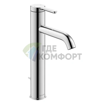 Смеситель для раковины Duravit высокий с донным клапаном (C11030001010) - фото 1
