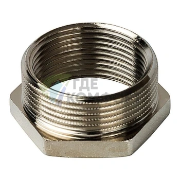 Футорка STOUT 1 1/4 x 1 никелированная - фото 2