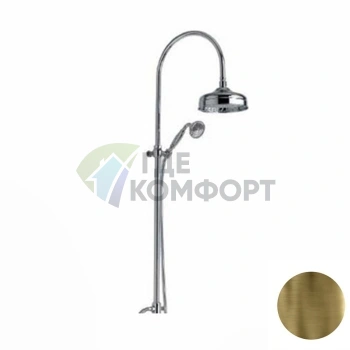 Душевая стойка Nicolazzi Doccia с верхним и ручным душем, 200 мм, цвет бронза (5719WSBZ20) - фото 1