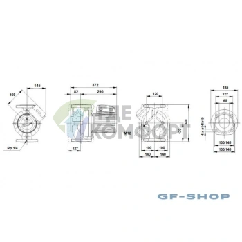 Циркуляционный насос Grundfos UPS 65-120 F, 96402280 - фото 2