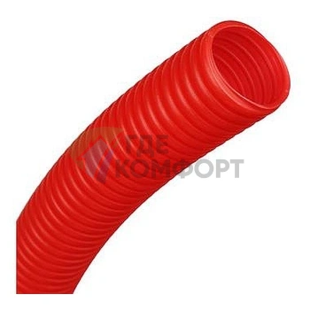 Труба Stout гофрированная ПНД-цвет красный-наружным диаметром 32 мм для труб диаметром до 25 мм - фото 3