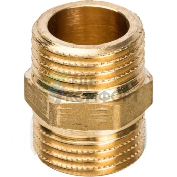 Ниппель STOUT НН 1/2 наружная резьба латунный - фото 3