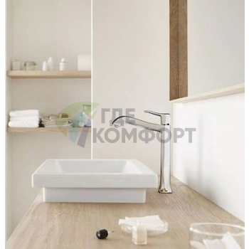 Смеситель для раковины Hansgrohe Metris Classic 31078000 — немецкое качество и стиль - фото 2