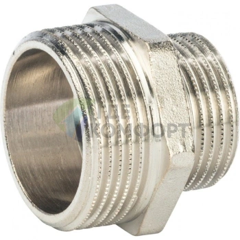 Ниппель STOUT НН переходной 1 1/4 x 1 никелированный - фото 4