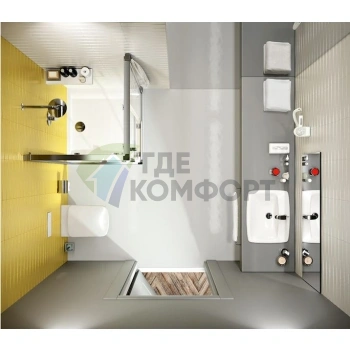 Комплект для подвесного унитаза: чаша IFO Special, инсталляция Ideal Standard 4 в 1 и сиденье с микролифтом - фото 4