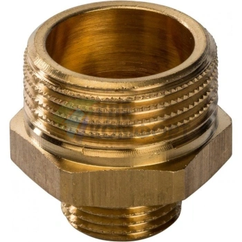 Ниппель STOUT НН переходной 3/4 x 3/8 латунный - фото 3