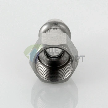 Пресс-муфта с внутренней резьбой 15 мм х 1/2 из нержавеющей стали VTi.902.I.001504 VALTEC (ВАЛТЕК) - фото 3