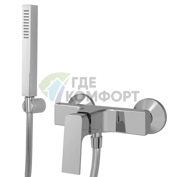 Настенный смеситель для душа с душевым комплектом FIMA Carlo Frattini, хром (F3385CR) - фото 1