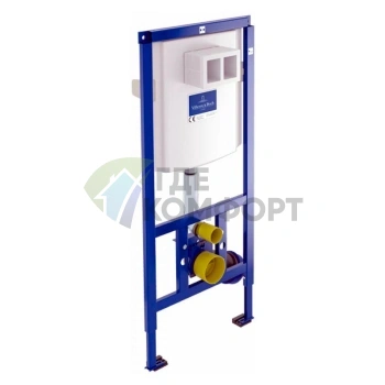 Комплект унитаза Villeroy-Boch Subway Plus с инсталляцией и крышкой-сиденьем, матовый хром - фото 2