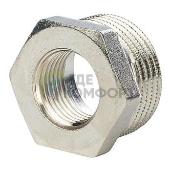 Футорка STOUT 2 x 3/4 никелированная - фото 2