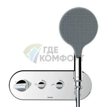 Термостатический смеситель для душа BOSSINI APICE с ручным душем (Z00521.030) - фото 1