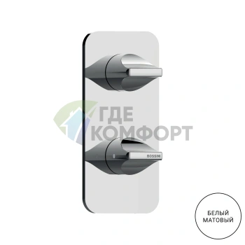 Смеситель для душа термостатический встраиваемый BOSSINI APICE белый матовый (Z035202.045) - фото 1