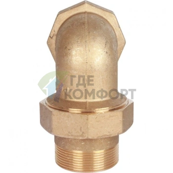 Разъемное угловое соединение американка ВН 2, уплотнение под гайкой o-ring кольцо Stout - фото 1