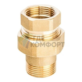 Разъемное соединение STOUT американка ВН с плоским уплотнением 3/4 латунное - фото 1