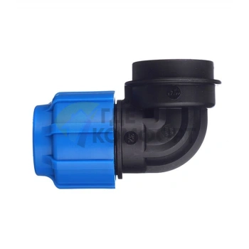 Уголок с внутренней резьбой 32x1 1/4 ПНД Политэк - фото 1