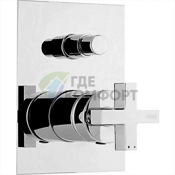 Встраиваемый смеситель для ванны и душа Barcelona, хром (BA00210021) - фото 1