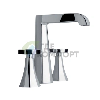 Смеситель для раковины SIMAS EIFFEL на 3 отверстия, хром (EIBLA cr) - фото 1