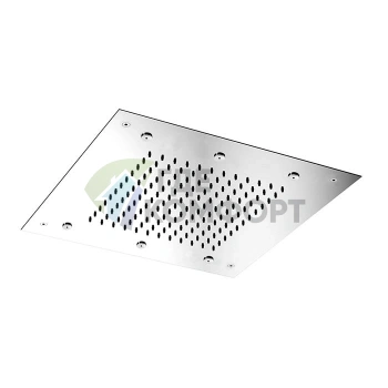 Встраиваемый верхний душ Harmonia 500x500 мм с режимами «Дождь» и «Мелкое распыление», хром (F2901CR) - фото 1