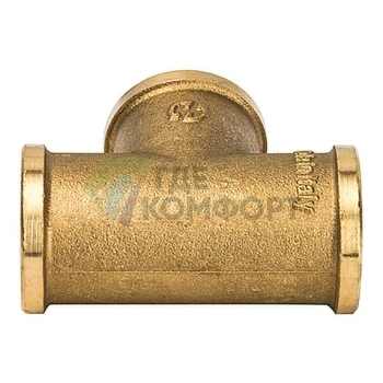 Тройник STOUT ВВ 1/2 с внутренней резьбой латунный - фото 3