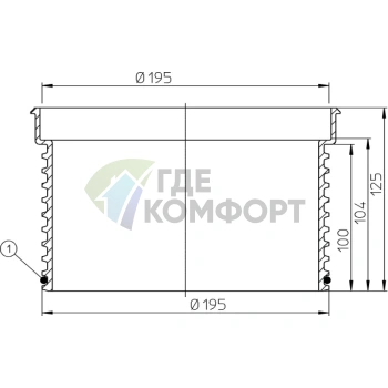 Удлинитель из полипропилена HL620 - фото 2