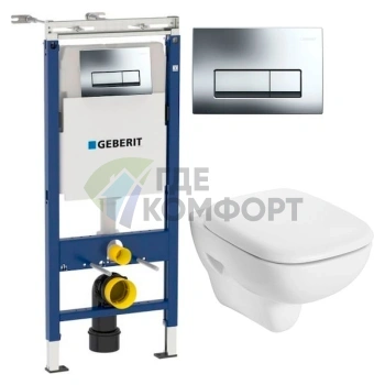 Комплект подвесного унитаза IFO Sjoss Rimfree без ободка с инсталляцией Geberit и шумоизоляцией - фото 2