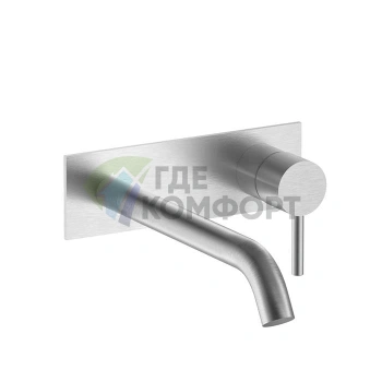 Смеситель для раковины Fantini Nostromo накладной, нержавеющая сталь (50 93 E814B) - фото 1