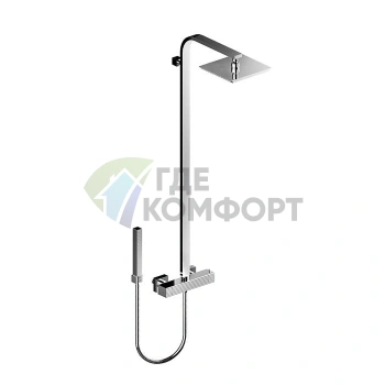 Stella Casanova Термостатический душевой комплект с верхним и ручным душем 3287TM/33 хром (CS 02616 CR00) - фото 1