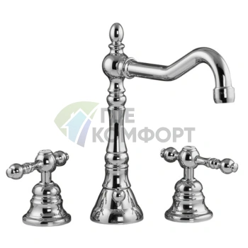 Смеситель для раковины FIMA Carlo Frattini Epoque с поворотным изливом и донным клапаном, хром (F5051CR) - фото 1