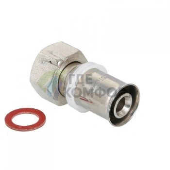 Соединитель пресс с накидной гайкой 16х1/2 Valtec - фото 1