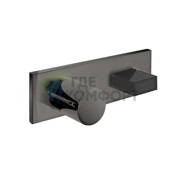 Смеситель для души Fantini Venezia встраиваемый двухкомпонентный Matt Gun Metal PVD (29 P5 N385SB) - фото 1