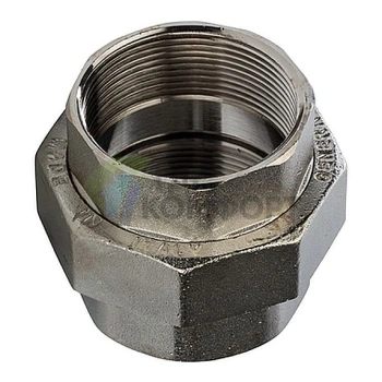 Разъемное соединение STOUT с внутренней резьбой американка ВB 2 никелированное - фото 1