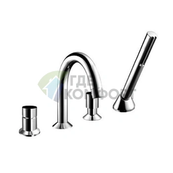 Смеситель для ванны Fantini Nostromo с ручным душем (хром) (50 02 1665) - фото 1